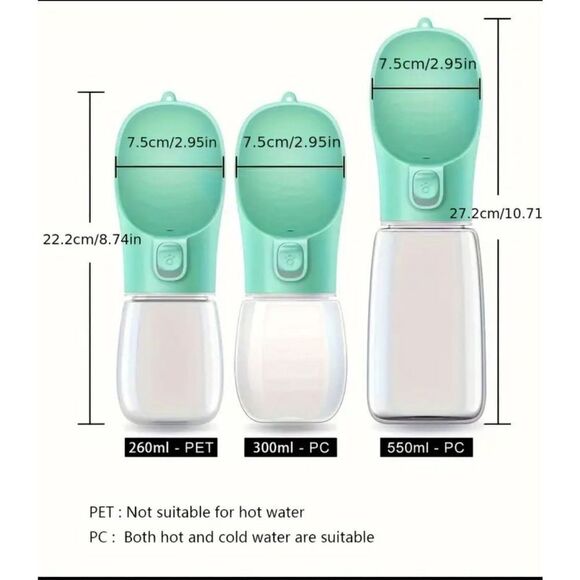 Leak-Proof Portable Dog Water Bottle For Outdoor Adventures - Picture 5 of 5